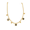 Wholesale Geometric Stainless Steel Unisex Multi Layer Gem Pendant Anklet For Summer