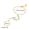 Wholesale Geometric Stainless Steel Vacuum Plated Finger Chain Bracelet For Women