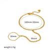 Wholesale Geometric Stainless Steel Vacuum Plated Finger Chain Bracelet For Women