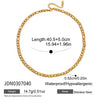Wholesale Geometric Stainless Steel Vacuum Real Gold Plated Clavicle Necklace For Women