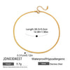 Wholesale Geometric Stainless Steel Vacuum Real Gold Plated Clavicle Necklace For Women