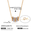 Wholesale Geometric Stainless Steel Vacuum Real Gold Plated Necklace For Women