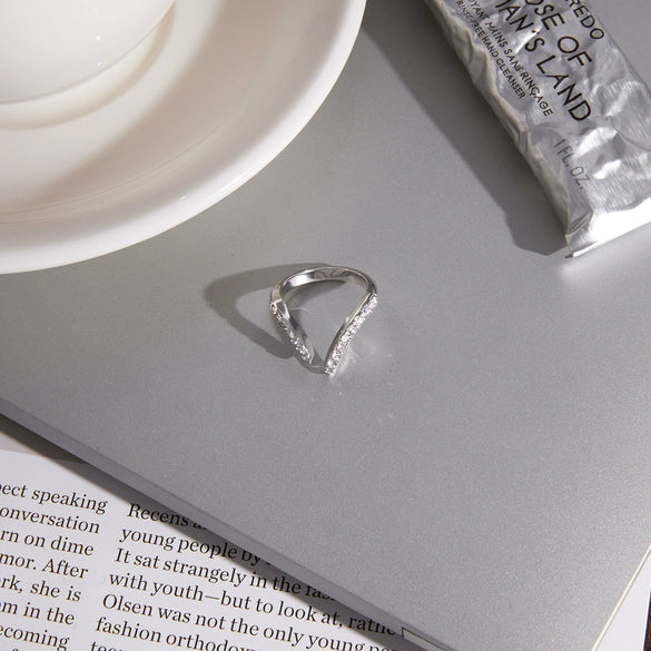 Wholesale Geometric Stainless Steel Vacuum Real Gold Plated Rings For Women