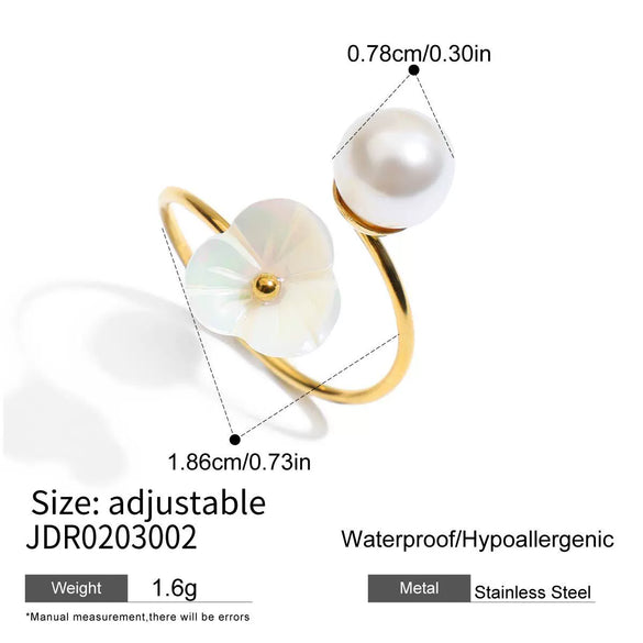 Wholesale Geometric Stainless Steel Vacuum Real Gold Plated Rings For Women