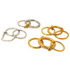 Wholesale Geometric Stainless Steel Zirconencrusted 18K Goldplated Ring For Women Luxury Jewelry