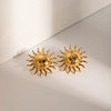 Wholesale Geometric Star Ear Clip Earrings Stainless Steel Jewelry With 18K Gold Electroplating For Women