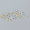 Wholesale Geometric Star Moon Tassel Earrings S925 Sterling Silver Electroplated For Women