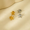 Wholesale Geometric Starfish Stainless Steel 18K Gold Plated Earrings For Women