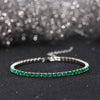 Wholesale Geometric 925 Sterling Silver Cubic Zirconia Tennis Bracelet With Electroplating For Women