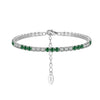 Wholesale Geometric 925 Sterling Silver Cubic Zirconia Tennis Bracelet With Electroplating For Women