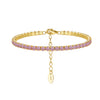 Wholesale Geometric 925 Sterling Silver Cubic Zirconia Tennis Bracelet With Electroplating For Women