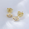 Wholesale Geometric Sterling Silver Diamond Earrings For Women