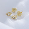 Wholesale Geometric Sterling Silver Diamond Earrings For Women