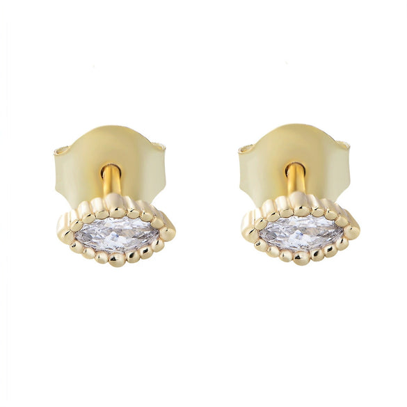 Wholesale Geometric Sterling Silver Diamond Earrings For Women