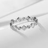 Wholesale Geometric Sterling Silver Diamond Ring For Women