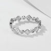 Wholesale Geometric Sterling Silver Diamond Ring For Women