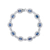 Wholesale Geometric 925 Sterling Silver Zircon Bracelet For Women Light Luxury Retro Style