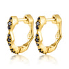 Wholesale Geometric 925 Sterling Silver Zirconia Earrings Sweet Cool Style