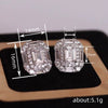 Wholesale Geometric Stud Earrings For Women Copper Zirconia Highend Jewelry