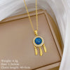 Wholesale Geometric Style Copper Pendant Stainless Steel Necklace For Unisex