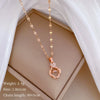 Wholesale Geometric Style Copper Pendant Stainless Steel Necklace For Women