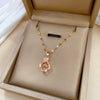 Wholesale Geometric Style Copper Pendant Stainless Steel Necklace For Women