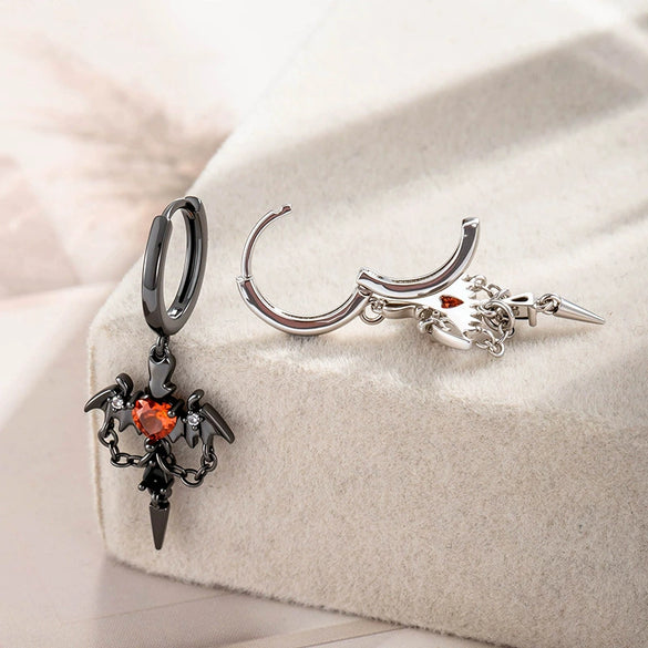 Wholesale Geometric Style Copper Zircon Earrings With Electroplating For Women