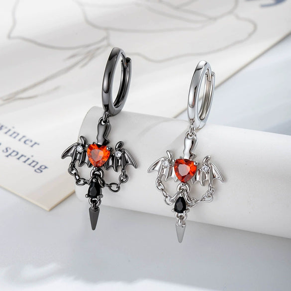 Wholesale Geometric Style Copper Zircon Earrings With Electroplating For Women