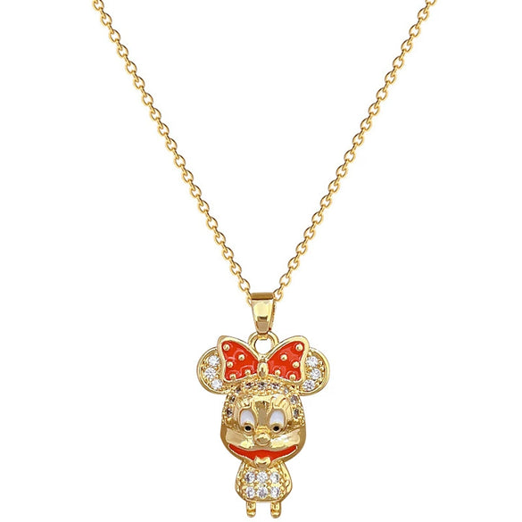Wholesale Geometric Style Diamond Necklace Stainless Steel Copper Chain For Women