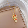 Wholesale Geometric Style Diamond Necklace Stainless Steel Copper Chain For Women