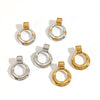 Wholesale Geometric Style Pvd Furnace Vacuum Real Gold Plated Stainless Steel Hoop Earrings For Women
