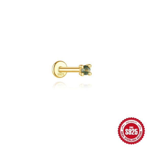 Wholesale Geometric Style S925 Sterling Silver Ear Jewelry With Environmentally Friendly Electroplating For Unisex