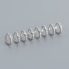Wholesale Geometric Style S925 Sterling Silver Electroplated Earring Jewelry