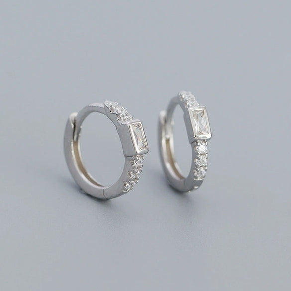 Wholesale Geometric Style S925 Sterling Silver Electroplated Earring Jewelry