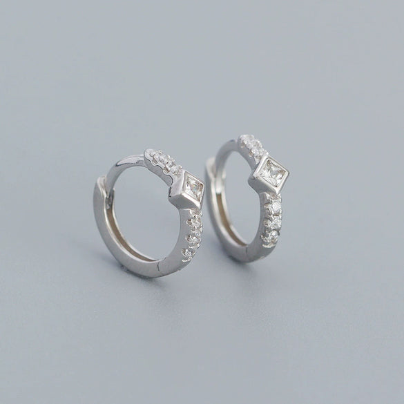Wholesale Geometric Style S925 Sterling Silver Electroplated Earring Jewelry