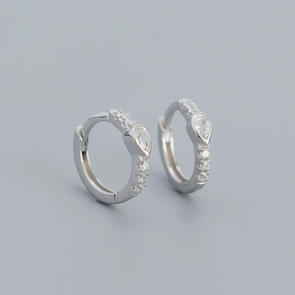 Wholesale Geometric Style S925 Sterling Silver Electroplated Earring Jewelry