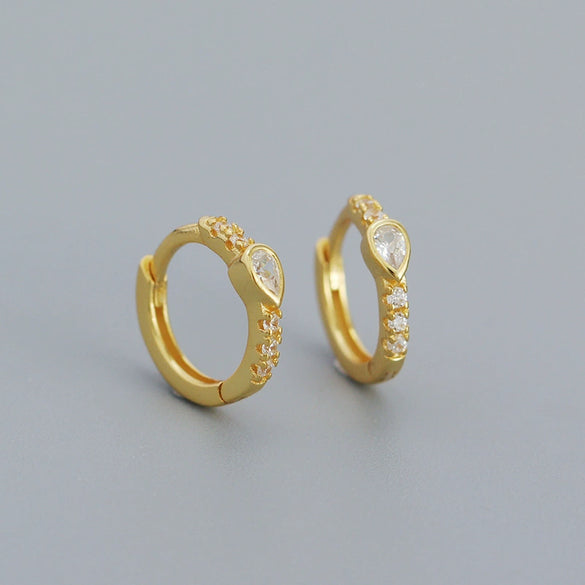 Wholesale Geometric Style S925 Sterling Silver Electroplated Earring Jewelry