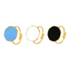 Wholesale Geometric Style Stainless Steel Open Ring Jewelry With Electroplating For Women