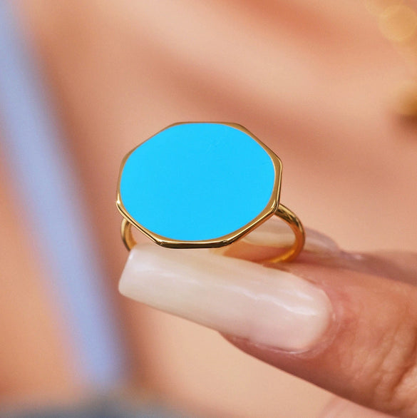 Wholesale Geometric Style Stainless Steel Open Ring Jewelry With Electroplating For Women