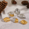 Wholesale Geometric Style Vacuum Real Gold Plated Stainless Steel And Titanium Steel Earrings For Women