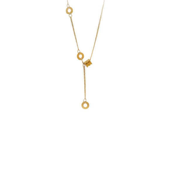 Wholesale Geometric Tassel Pendant Necklace Titanium Steel Electroplated Ochain Jewelry For Sweet Girls