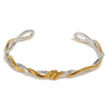 Wholesale Geometric Temperament Style 18K Gold Plated Stainless Steel Knotted Bracelet Jewelry Accessories