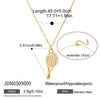 Wholesale Geometric Tennis Racket Pendant Stainless Steel Electroplated Necklace Jewelry For Women