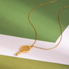 Wholesale Geometric Tennis Racket Pendant Stainless Steel Electroplated Necklace Jewelry For Women