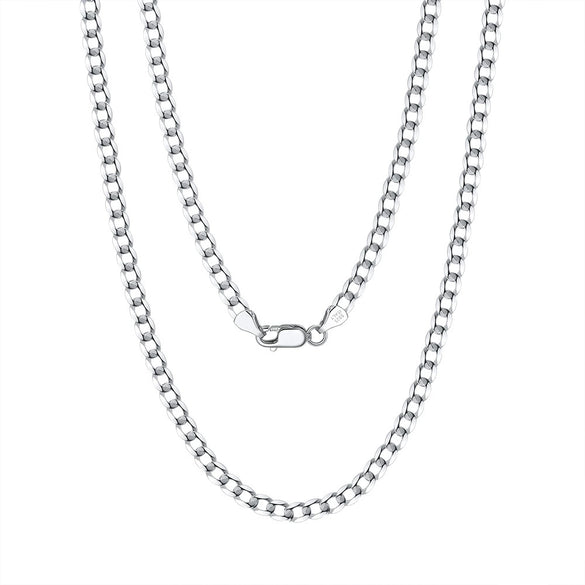 Wholesale Geometric Thin Car Flower Side Chain S925 Sterling Silver Necklace Electroplated Unisex Trendy
