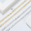 Wholesale Geometric Thin Car Flower Side Chain S925 Sterling Silver Necklace Electroplated Unisex Trendy