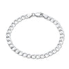 Wholesale Geometric Thin Car Flower Side Chain S925 Sterling Silver Necklace Electroplated Unisex Trendy