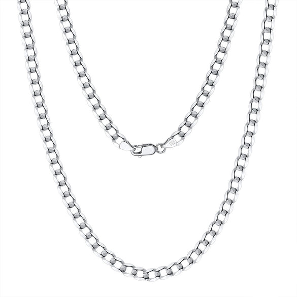 Wholesale Geometric Thin Car Flower Side Chain S925 Sterling Silver Necklace Electroplated Unisex Trendy