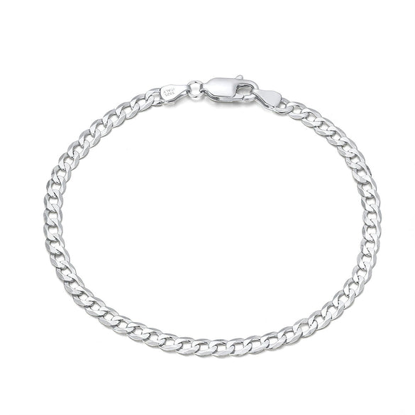 Wholesale Geometric Thin Car Flower Side Chain S925 Sterling Silver Necklace Electroplated Unisex Trendy