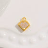 Wholesale Geometric Threedimensional Square Pendant Jewelry Accessories Material In S925 Sterling Silver With Zirconia